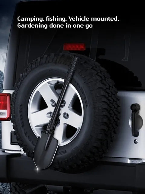 Pala de camping plegable SurvivalPro — Herramienta de atrincheramiento multifuncional