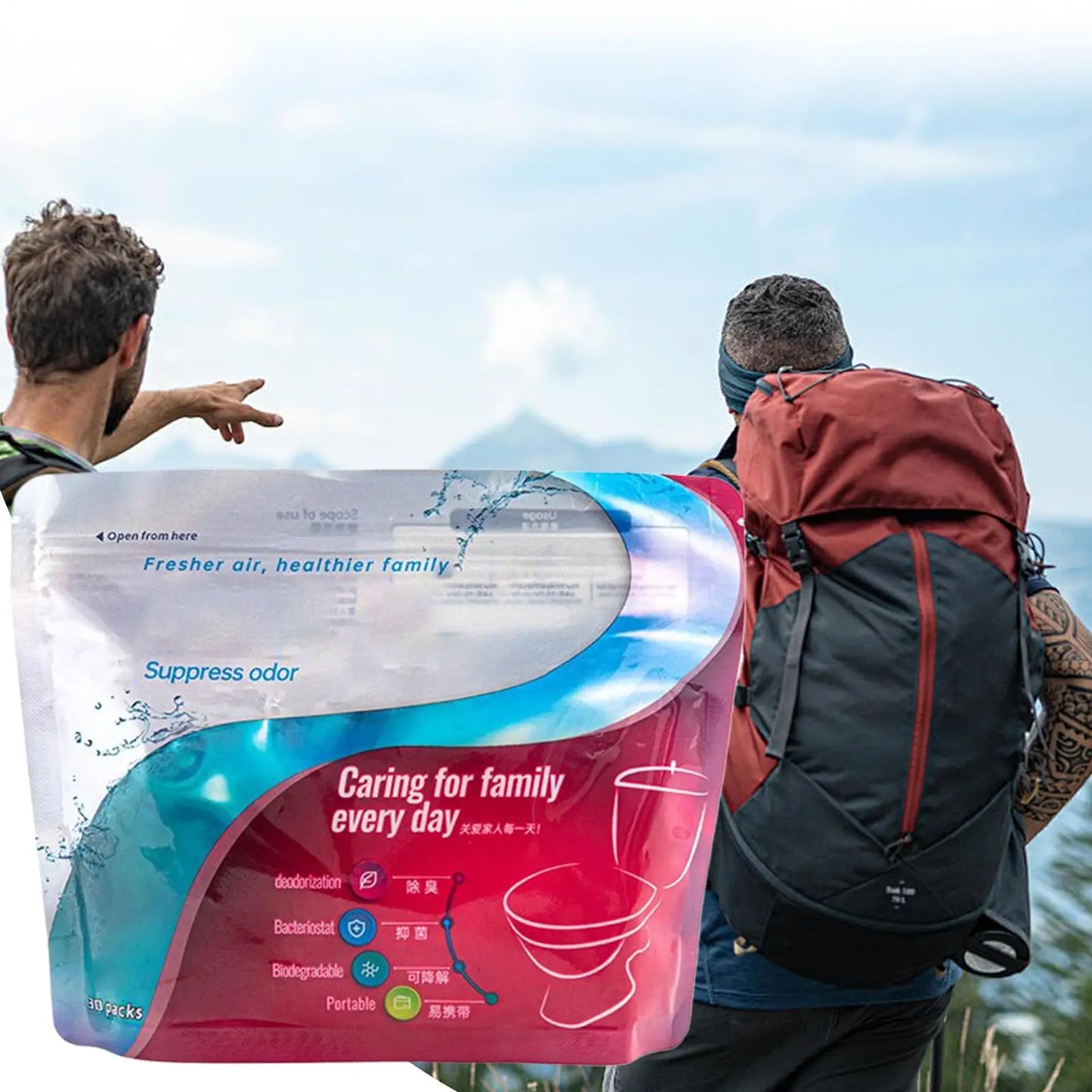 Polvo Gelificante para Residuos de Inodoros Portátiles – Solidificador de Líquidos y Neutralizador de Olores para Inodoros de Camping y Emergencia (Paquete de 30)