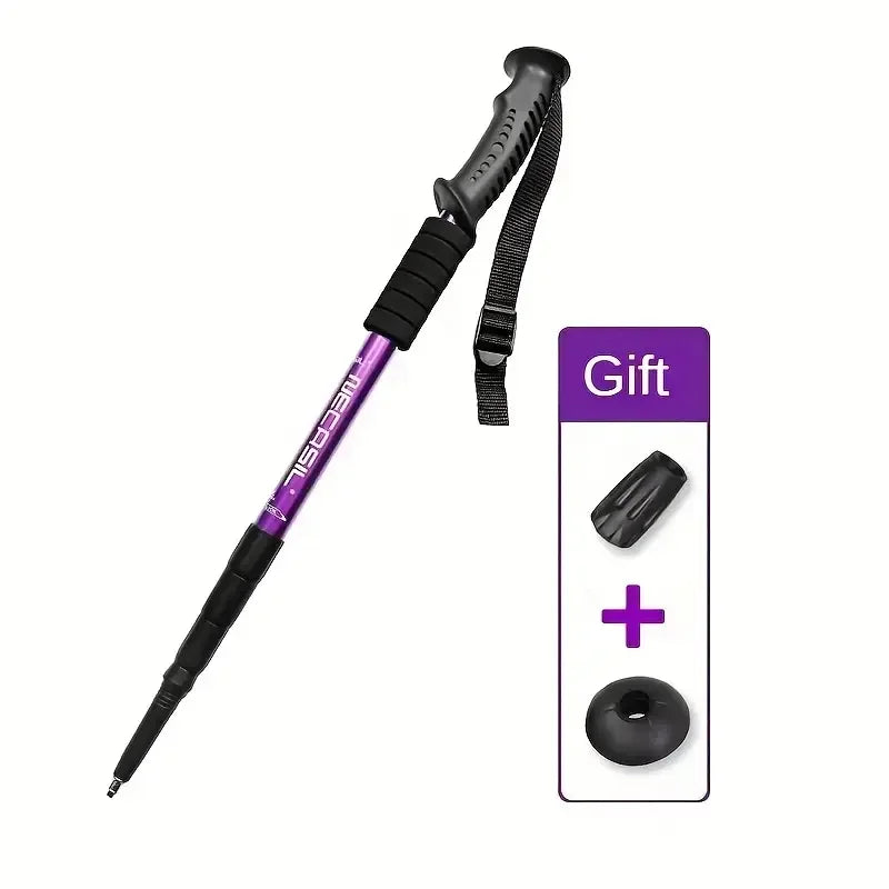 Shock-Absorbing Trekking Poles – Collapsible Lightweight Hiking Sticks (Pair)