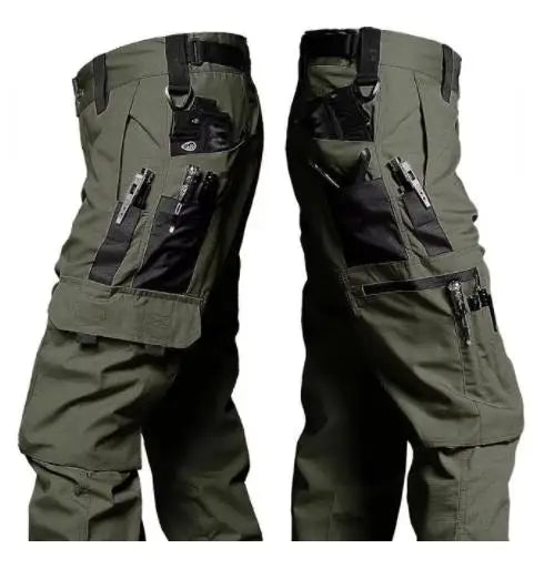 Pantalon cargo tactique pour homme – Pantalon de combat multi-poches imperméable