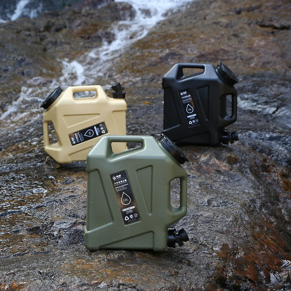 AquaPure 10L Portable Camping Water Container — Collapsible Tank with Faucet