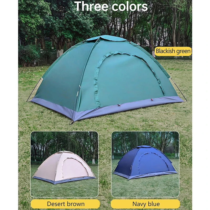 Tienda de campaña de trekking para 2 personas – Tienda de campaña de senderismo a prueba de viento y lluvia con protección solar para parejas y familias