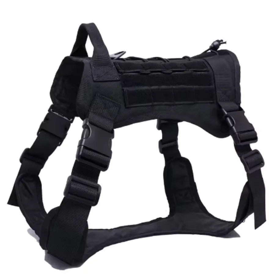 Arnés Táctico Militar para Perros Chaleco Acolchado de Liberación Rápida para Entrenamiento de Mascotas, Arnés de Entrenamiento para Perros Pequeños, Medianos y Grandes