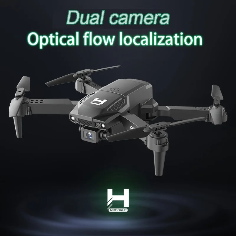 H4 Foldable Drone — Dual HD Camera, LED Lights, USB Charging, App Control