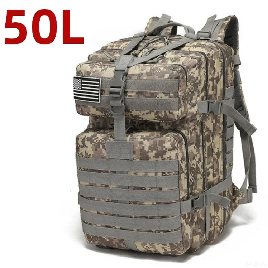 TacticalEdge Waterproof Backpack — 25L/50L Bug Out Bag