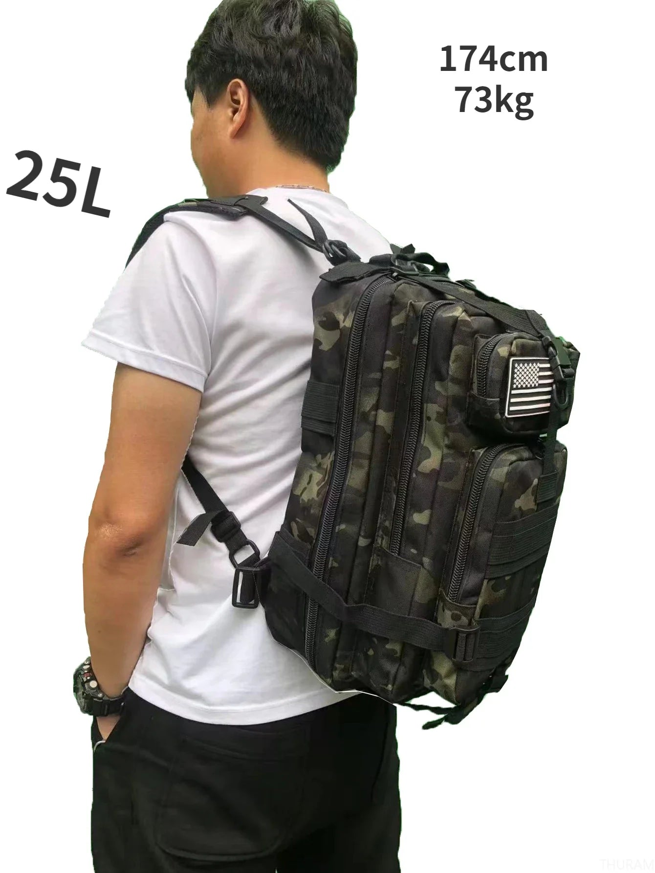 TacticalEdge Waterproof Backpack — 25L/50L Bug Out Bag