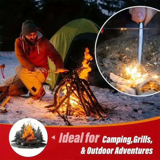 Natural Wax Fire Starters – Wood Stick Kindling for Fireplace, BBQ, Chimney & Charcoal Ignition (30/60/100 pcs)