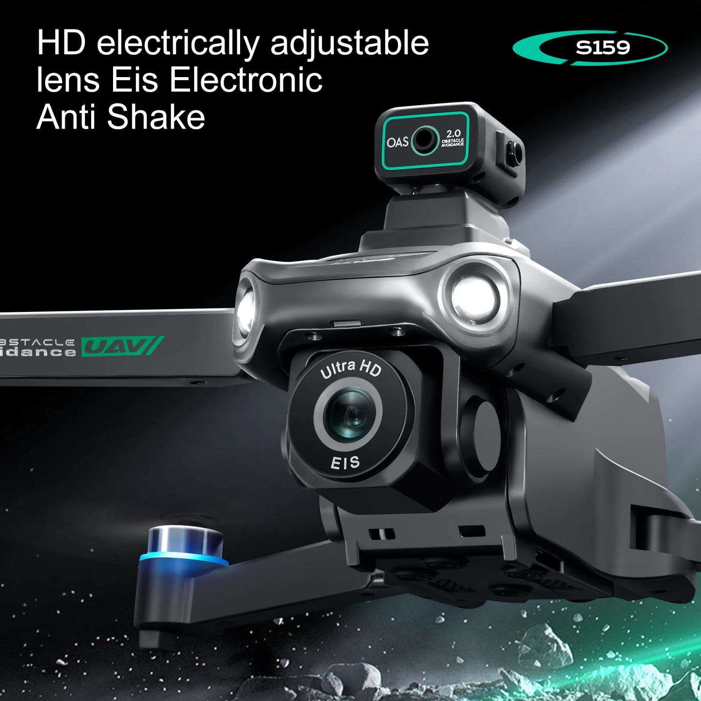 Long-Endurance GPS Drone — 2 Batteries, 45-Min Flight, Dual Camera, 5.9" LCD Remote