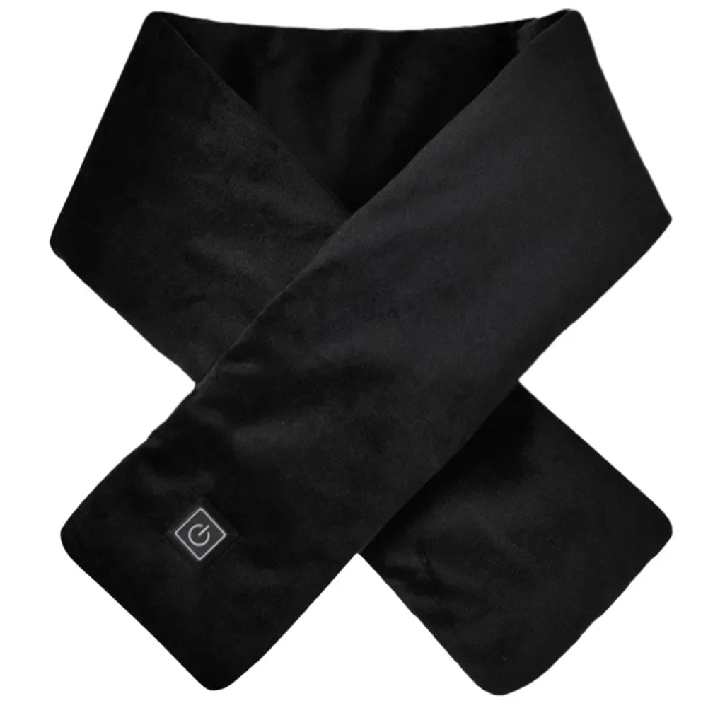 Electric Heating Scarf USB Charging Electric Heated Scarf Washable Thermal Neck Wrap Warmer Soft for Outdoor Camping Hiking