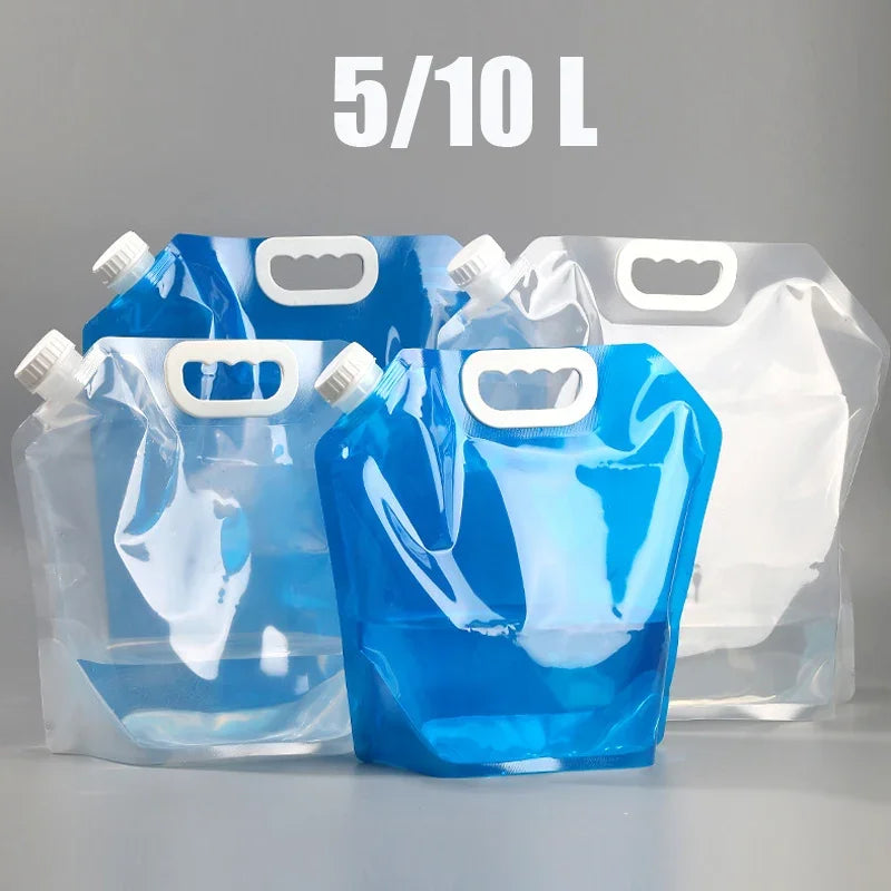 Portable Folding Water Bag – Collapsible Camping Water Pouch (5L / 10L)
