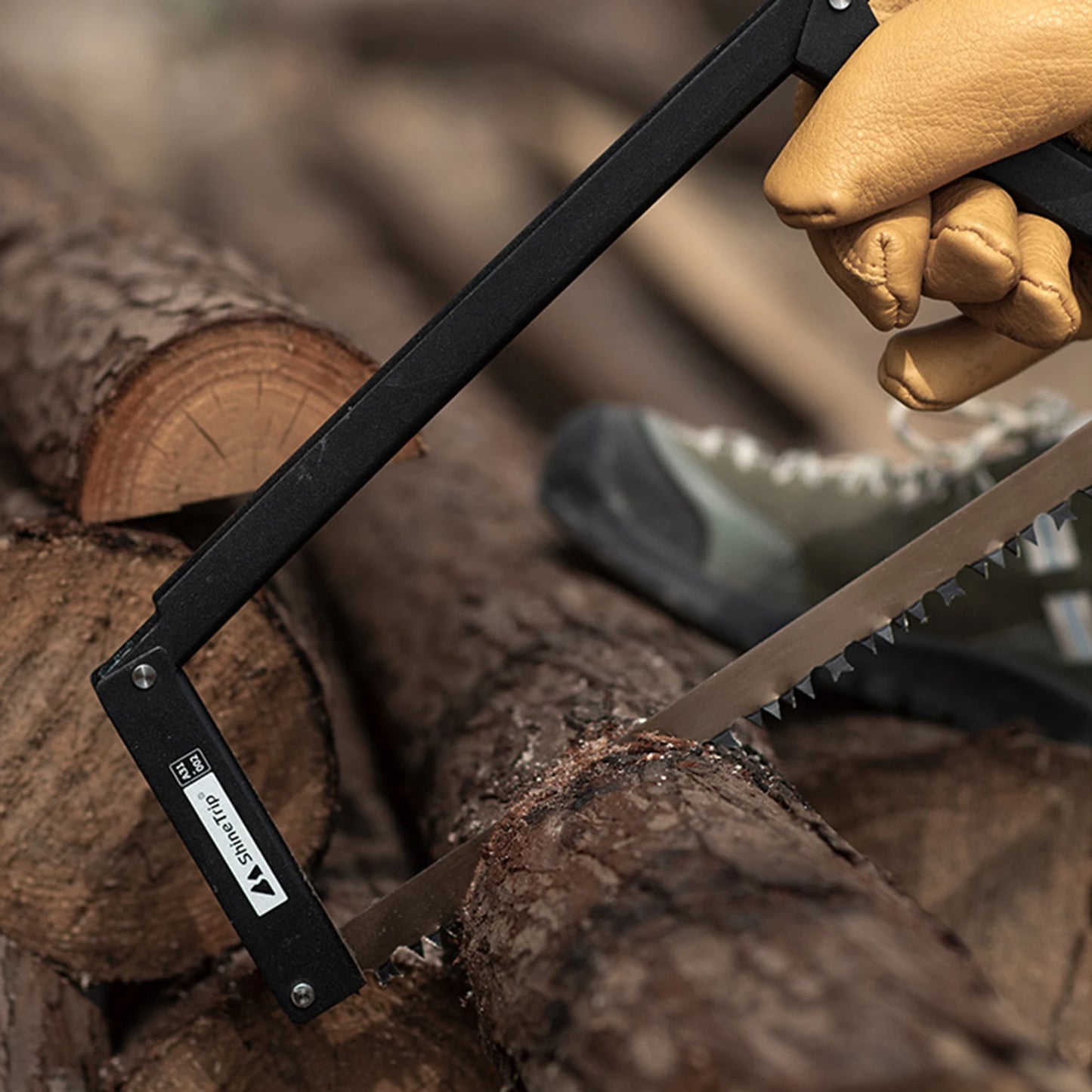 Serrucho Plegable – Sierra de Camping Plegable de Acero con Alto Contenido de Manganeso para Cortar Madera Seca y Húmeda