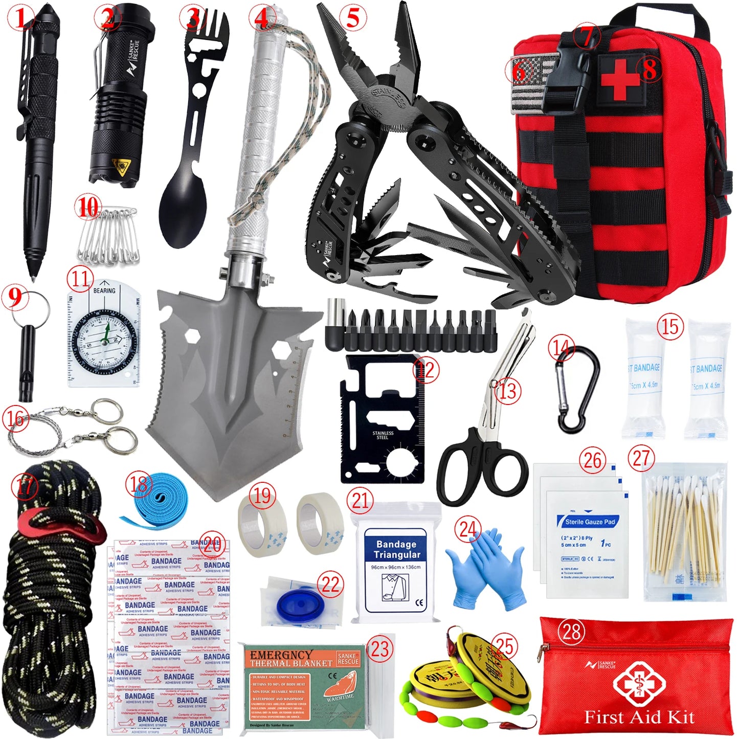 IFAK MOLLE First Aid Kit — Tactical Trauma Pack for Car, Camping & Hiking