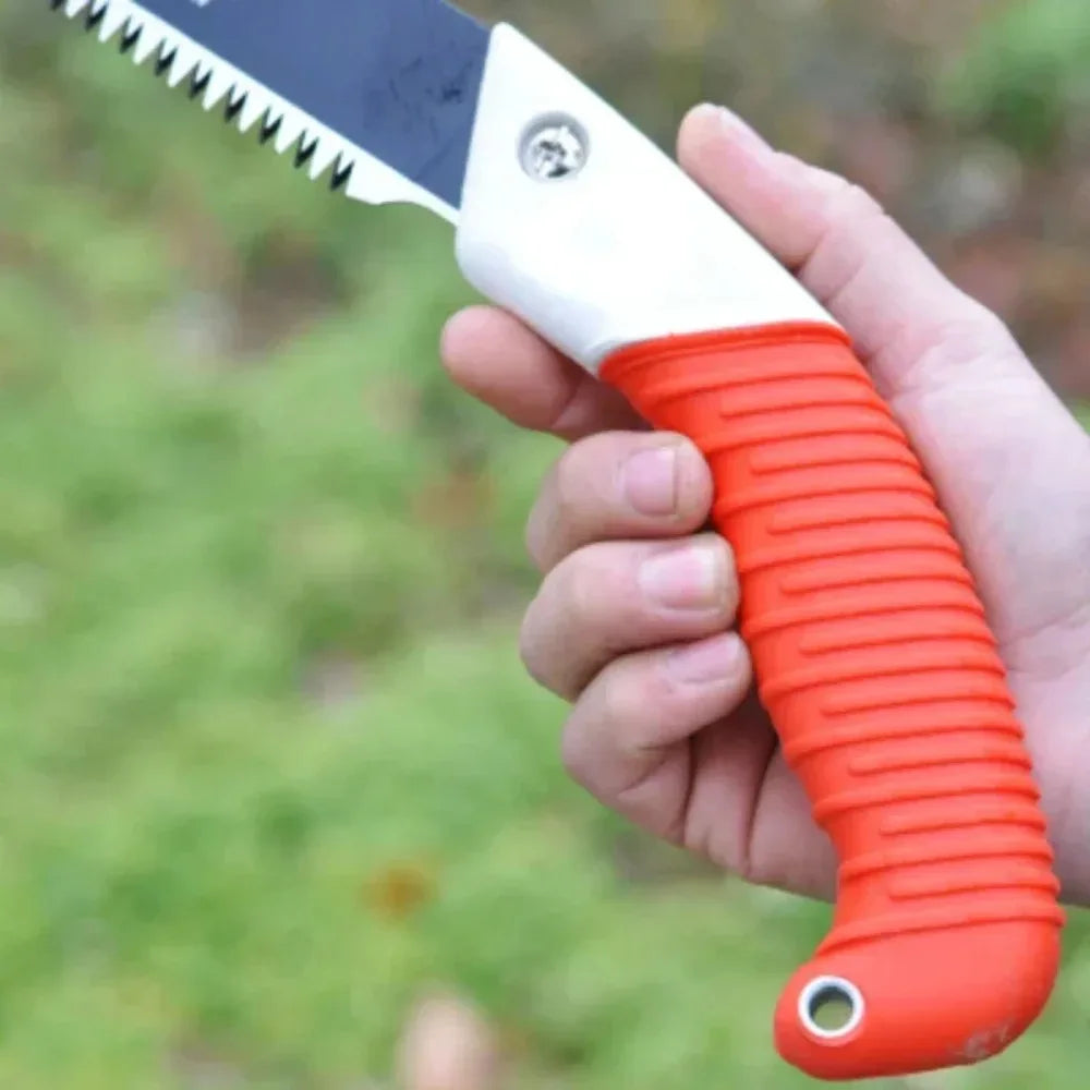 Scie pliante robuste SurvivalPro – Scie à main multi-tailles pour le travail du bois et le camping