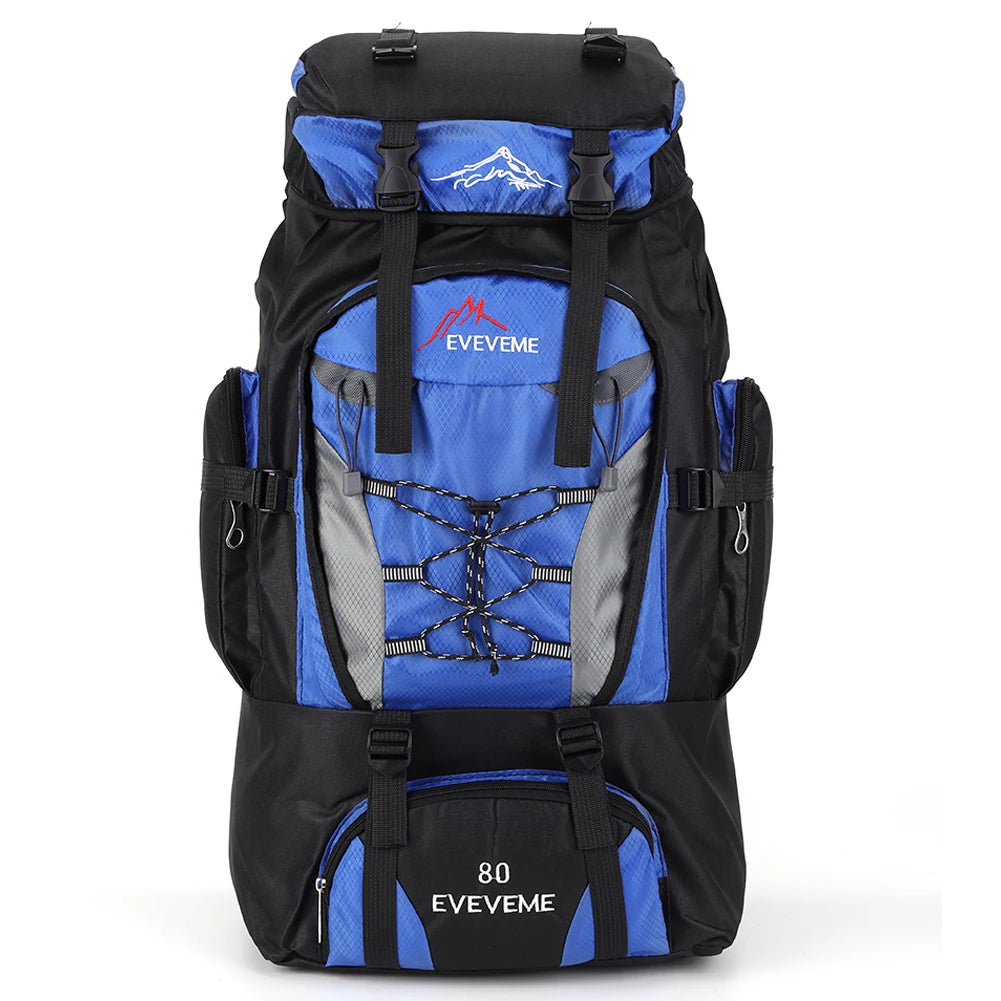 80L Waterproof Hiking Backpack – Large Capacity Trekking Rucksack for Camping, Travel & Mountaineering