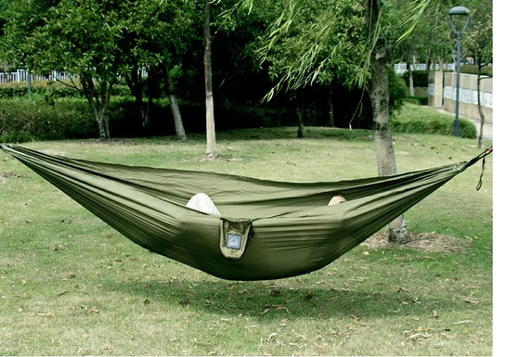 Hamaca de paracaídas GuardianGear — Acampada individual y doble al aire libre