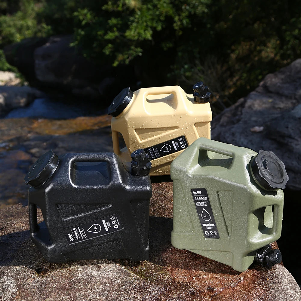 AquaPure 10L Portable Camping Water Container — Collapsible Tank with Faucet
