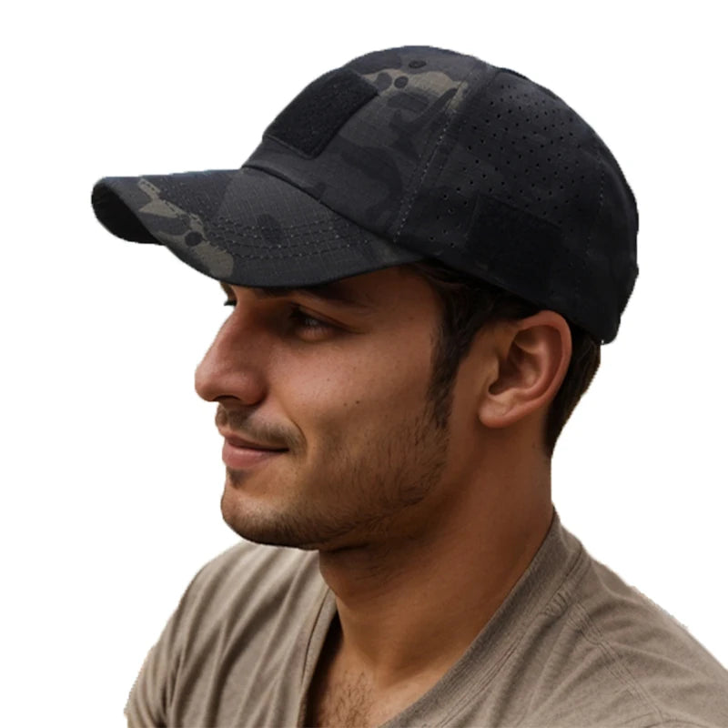 Casquette de baseball tactique – Chapeau d'extérieur camouflage respirant