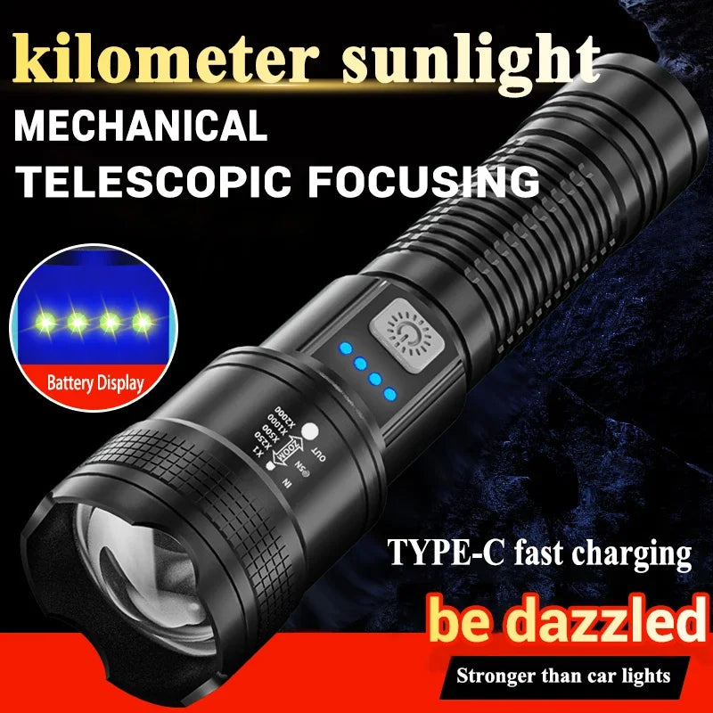 TacticalBeam 2000LM Flashlight — Zoom Tactical Torch