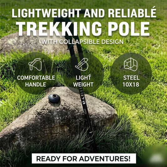 Upgraded Shock-Absorbing Trekking Poles – Aluminum Telescopic Walking Sticks