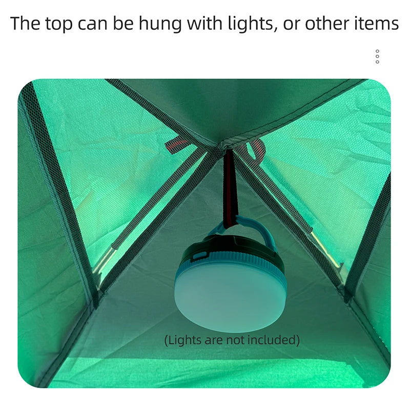 Tienda de campaña de trekking para 2 personas – Tienda de campaña de senderismo a prueba de viento y lluvia con protección solar para parejas y familias