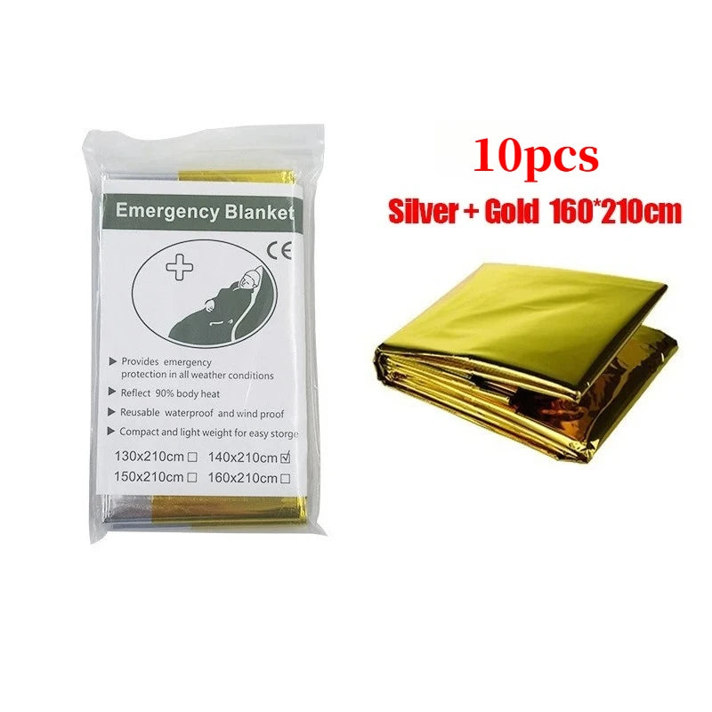 Poncho Térmico de Emergencia WeatherShield — Cortavientos y Reutilizable