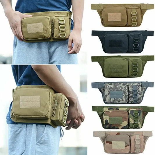 Utility Tactical Fanny Waist Pack Pouch Military Camping Men's Outdoor Belt Bag Fanny Pack Military Waist Bag for Fishing Hiking