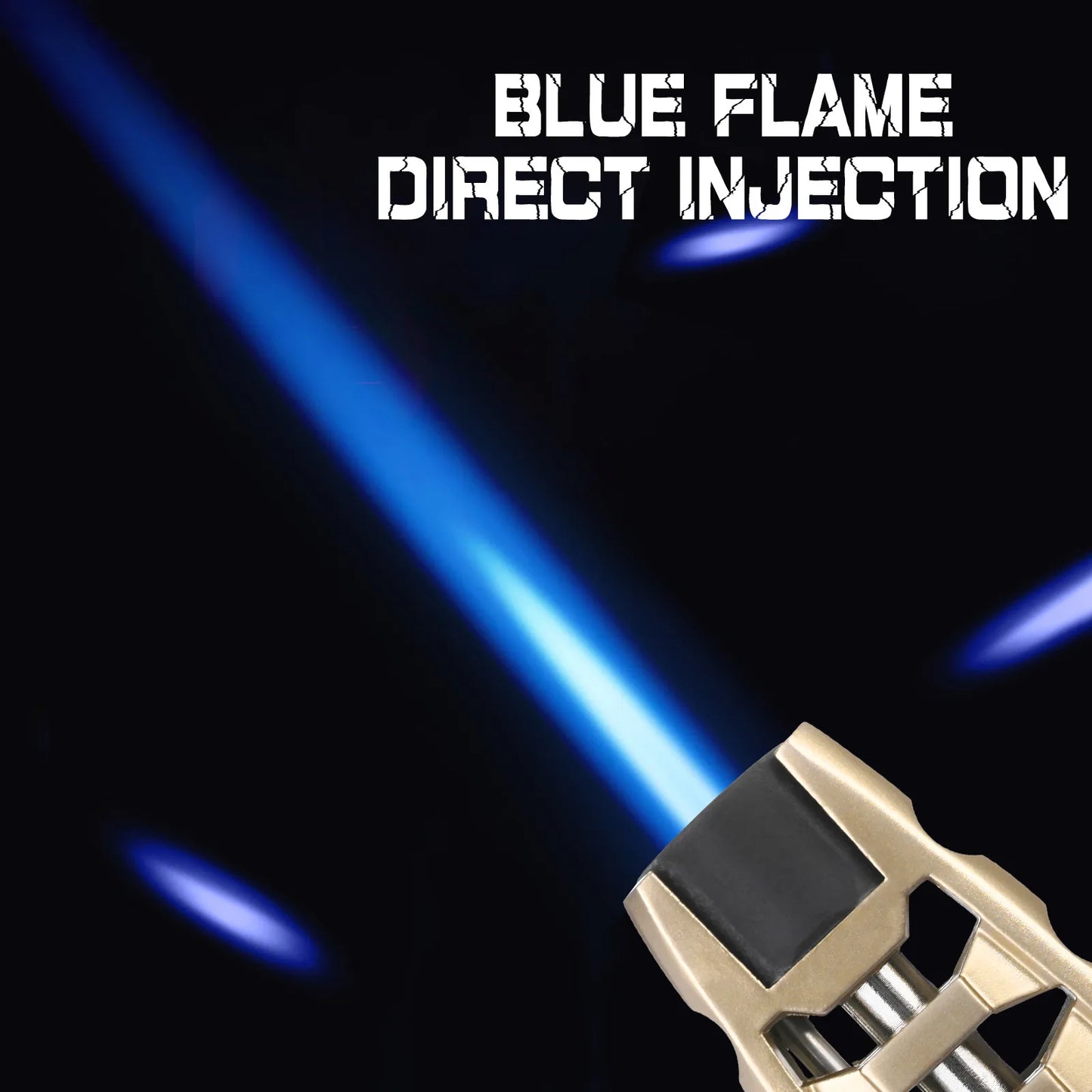 DF Tactical Turbo Torch Lighter – Windproof 1300°C Metal Butane Flame for BBQ, Kitchen & Camping