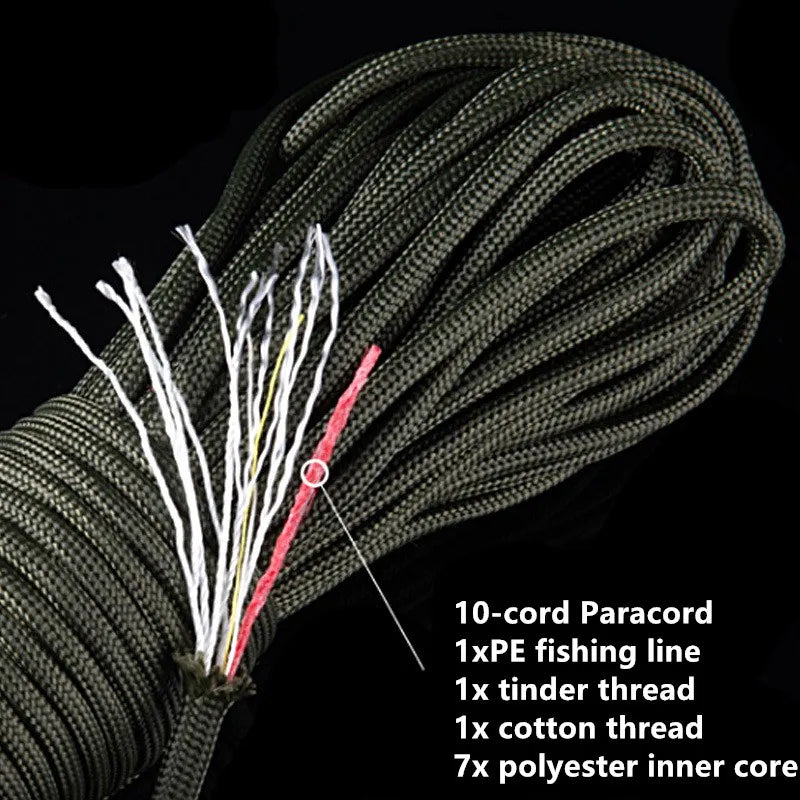 550 Paracord 10-Core – 4mm Outdoor Survival Rope for Camping, Hiking, Fishing & Emergency Preparedness
