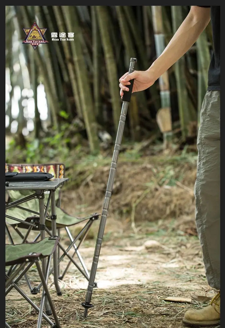 Trekking Poles Folding Multifunctional Hiking Poles Outdoor Hiking Camping Ultralight Tactical Set Telescopic Hiking Poles