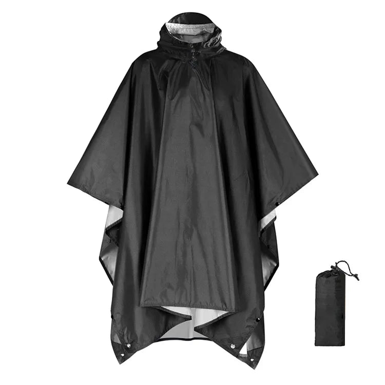 Impermeable militar WeatherShield 3 en 1 — Poncho impermeable con capucha