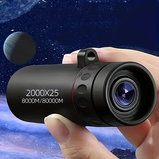 HD Monocular Telescope 2000x25 – Compact for Hiking, Travel & Stargazing