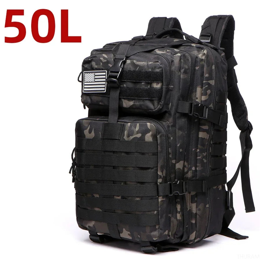 TacticalEdge Waterproof Backpack — 25L/50L Bug Out Bag
