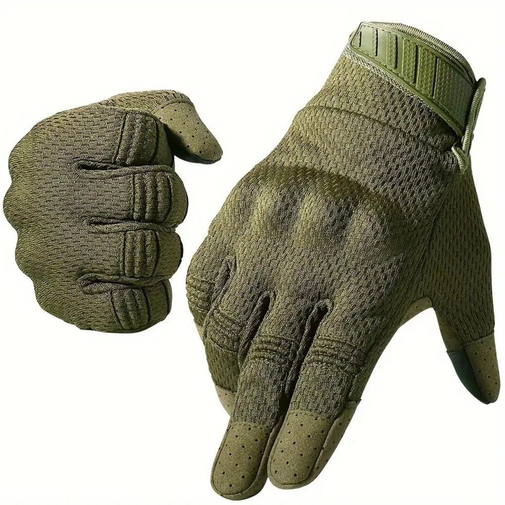 Full Finger Tactical Gloves – Touchscreen Combat Gloves for Shooting, Hunting, Hiking & Outdoor Sports