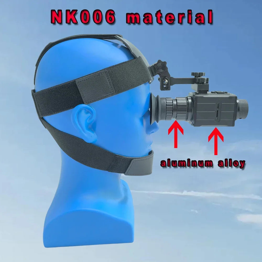 Megaorei NK006 1080P Helmet Night Vision Monocular Long-Distance Infrared 5X Zoom Digital Hunting Night Vision Goggles Telescope