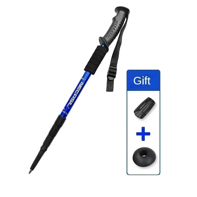Shock-Absorbing Trekking Poles – Collapsible Lightweight Hiking Sticks (Pair)