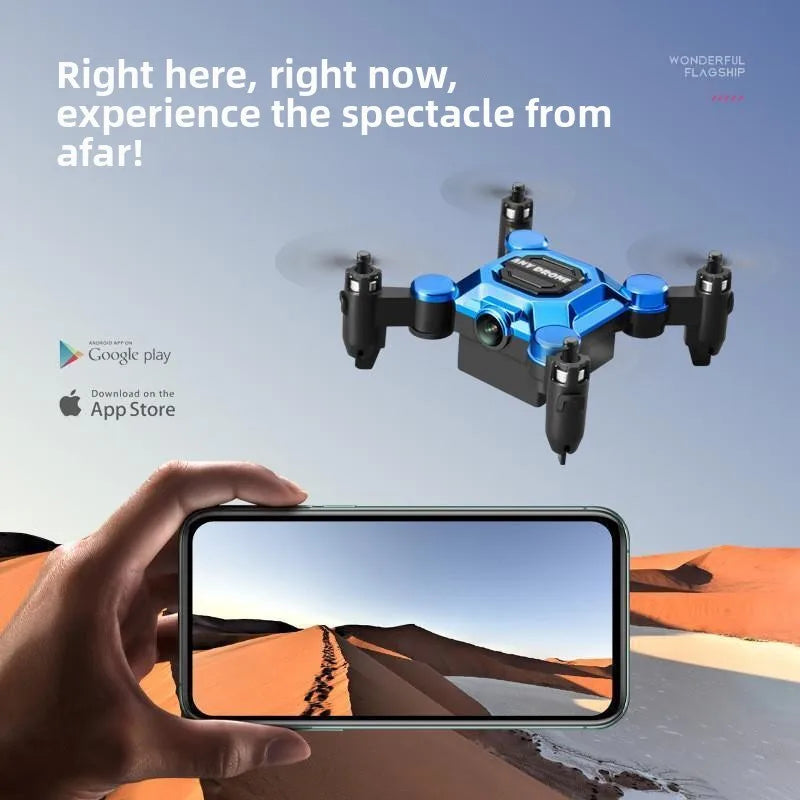 Mini Folding Drone — 4K HD Camera, Brushless Motor, Propeller Guard