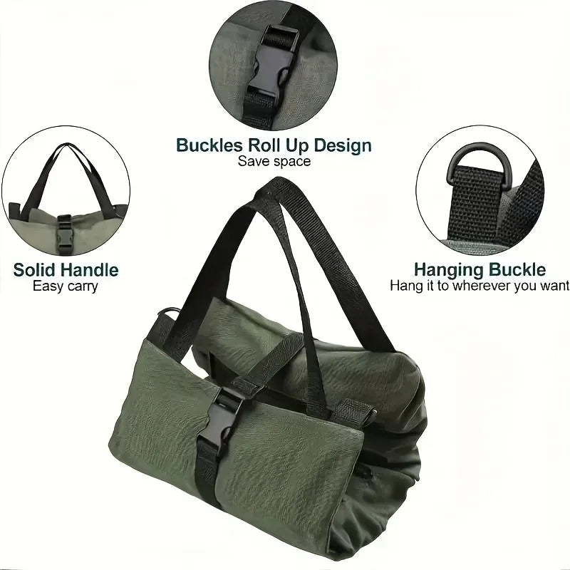Roll-Up Tool Organizer Bag – Multi-Pocket Oxford Cloth Pouch for Hardware, Camping & EDC Gear