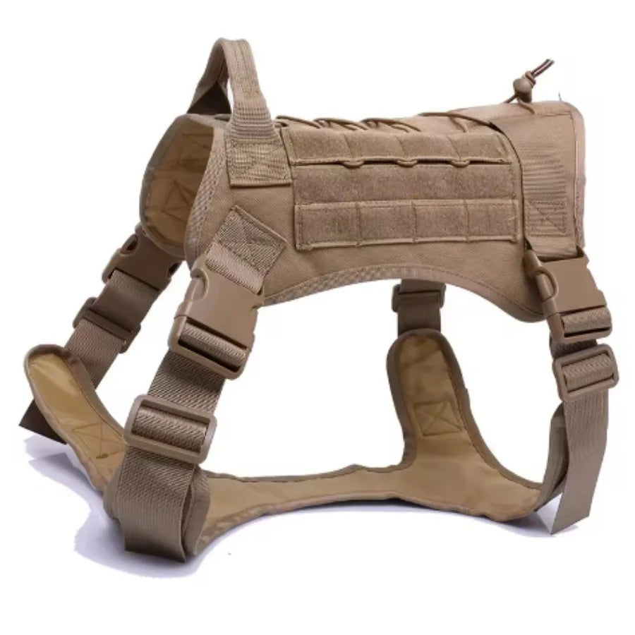 Arnés Táctico Militar para Perros Chaleco Acolchado de Liberación Rápida para Entrenamiento de Mascotas, Arnés de Entrenamiento para Perros Pequeños, Medianos y Grandes