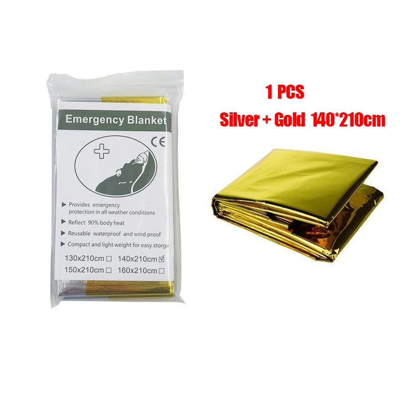 Poncho Térmico de Emergencia WeatherShield — Cortavientos y Reutilizable