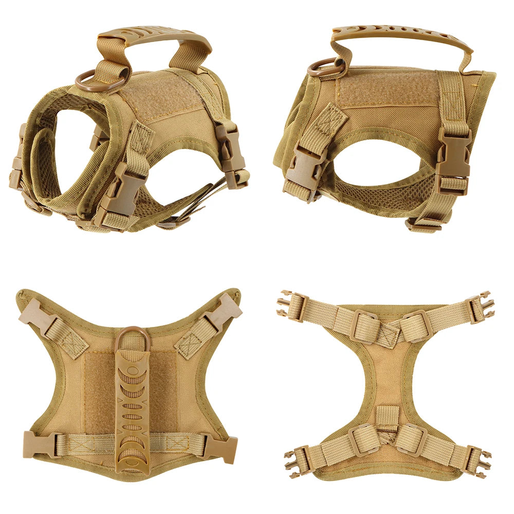 Harnais tactique pour chat et chien – Gilet réglable anti-évasion