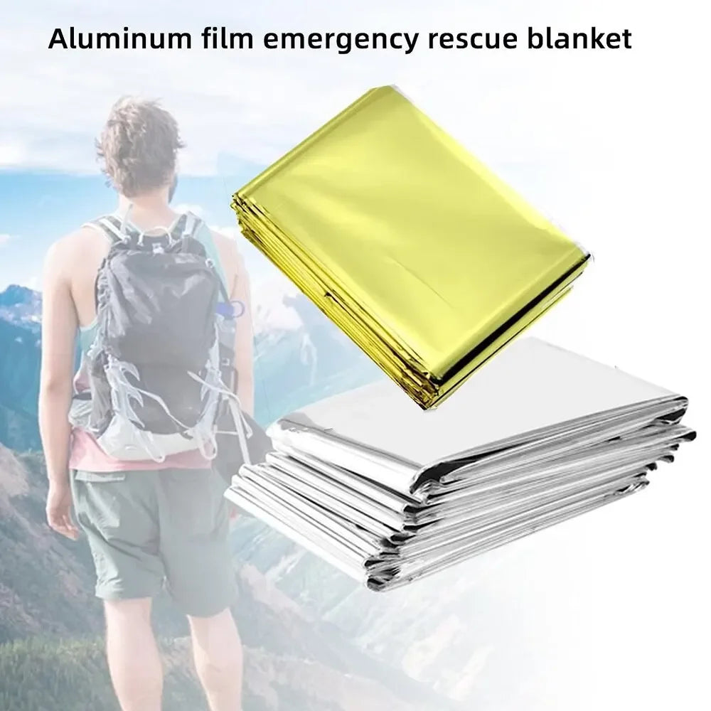 Poncho Térmico de Emergencia WeatherShield — Cortavientos y Reutilizable