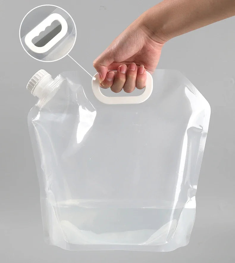 Portable Folding Water Bag – Collapsible Camping Water Pouch (5L / 10L)