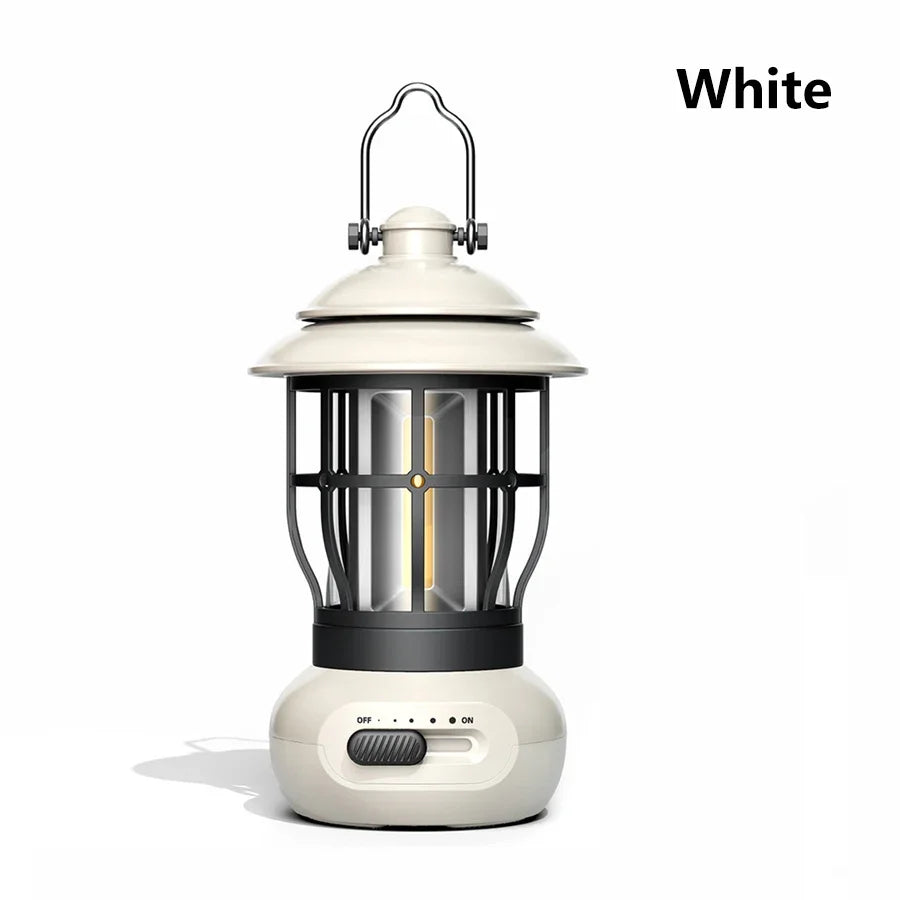DF Tactical LED Camping Lantern – USB Rechargeable Portable Tent Lamp with 3 Modes for Hiking, Camping & Emergency