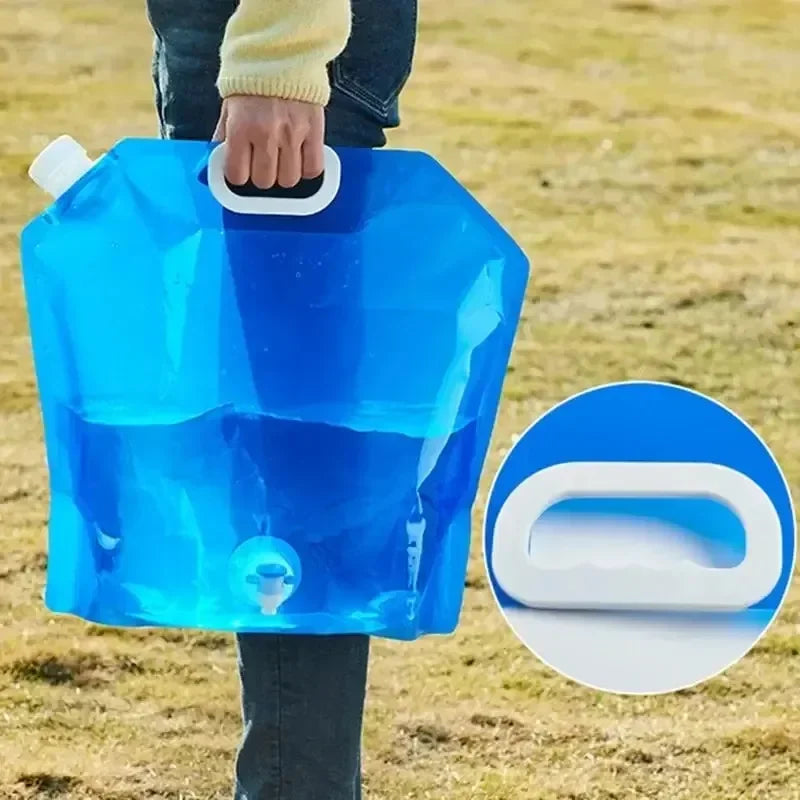 Folding Water Bag – Collapsible Camping Water Pouch 5L / 10L (1 or 2 Pack)