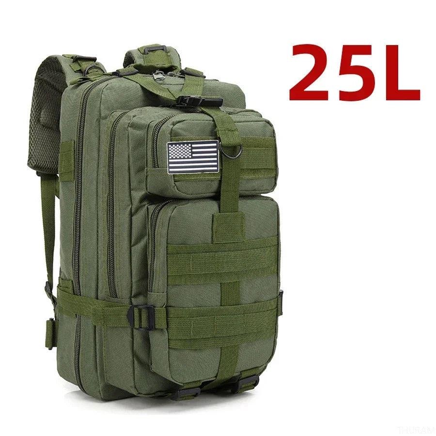 TacticalEdge Waterproof Backpack — 25L/50L Bug Out Bag