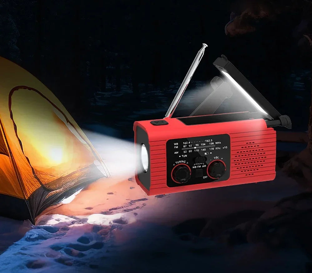 GuardianSignal 4000 — Radio y linterna solar de emergencia