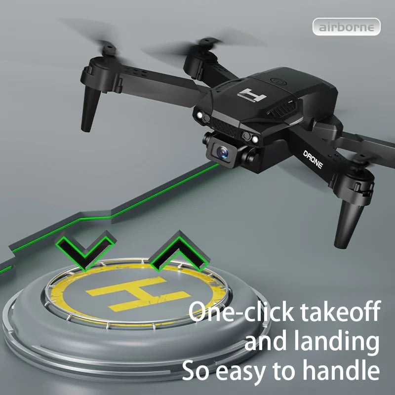 H4 Foldable Drone — Dual HD Camera, LED Lights, USB Charging, App Control