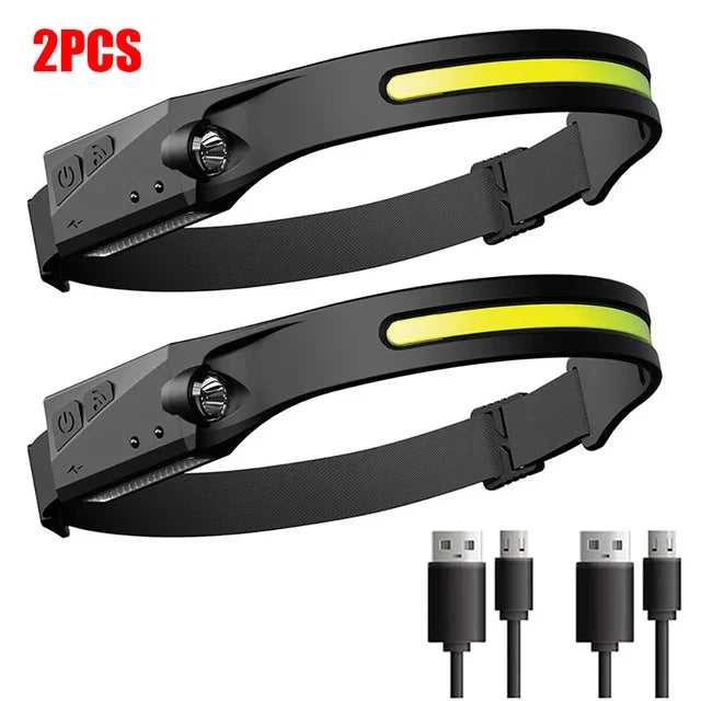 Lampe frontale à LED NightGuard Sensor — Rechargeable 5 modes