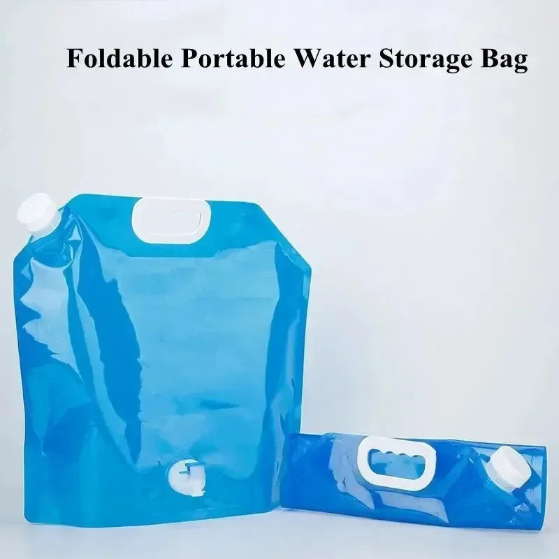 Folding Water Bag – Collapsible Camping Water Pouch 5L / 10L (1 or 2 Pack)