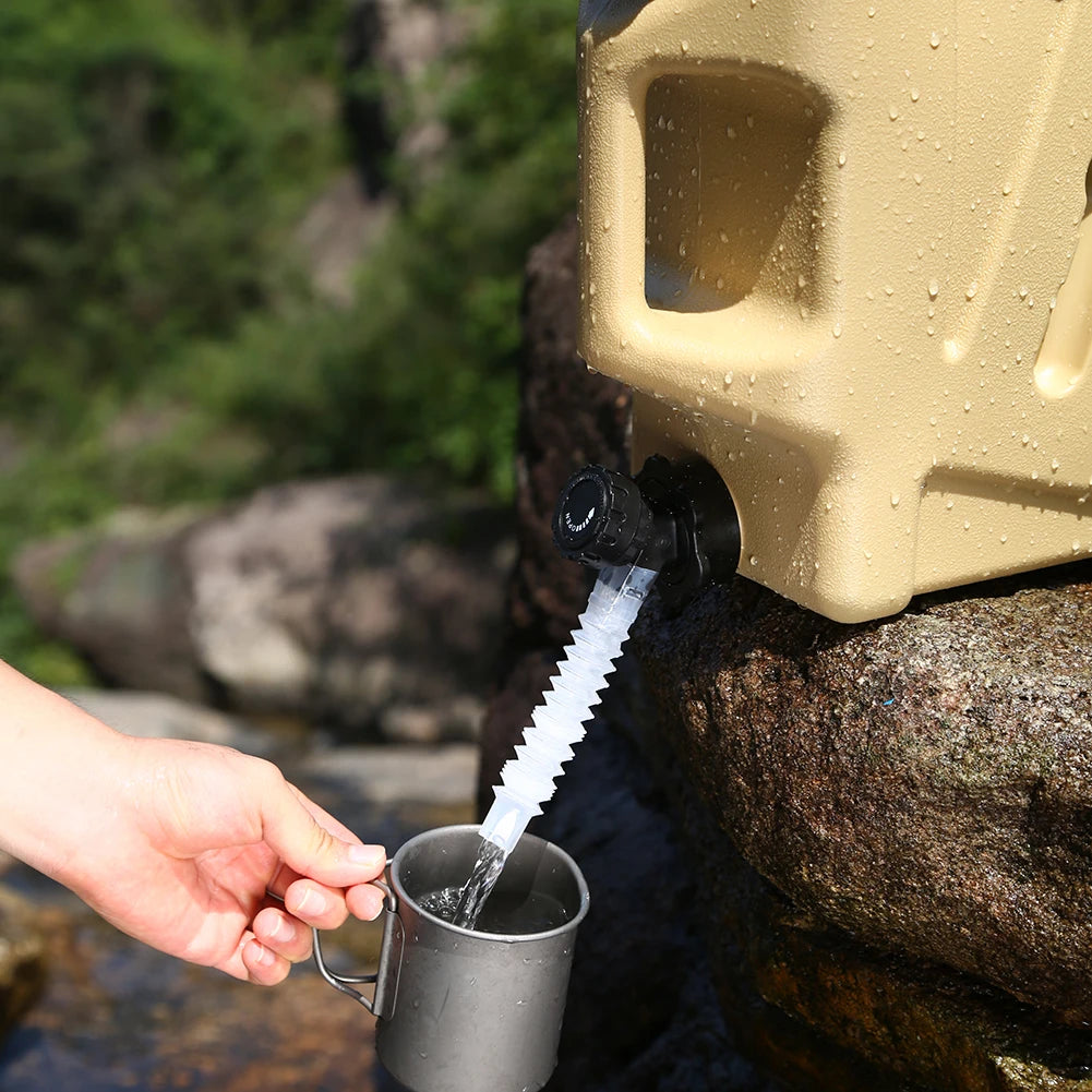 AquaPure 10L Portable Camping Water Container — Collapsible Tank with Faucet